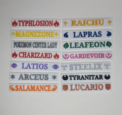 Custom Pokemon Name Plate